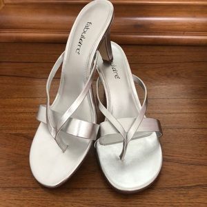 Silver sandals